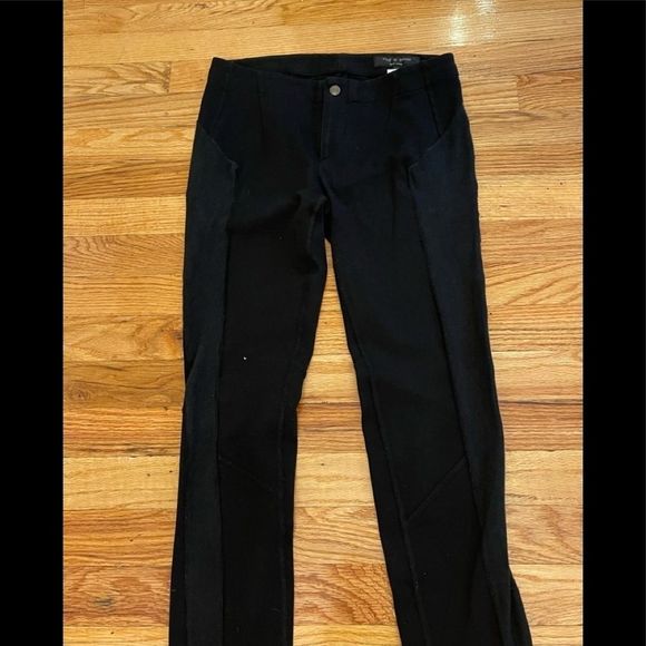 Rag & Bone Knit Mixed Media Leggings w/ Zip Fly 26 - Picture 3 of 11